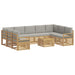 Set de canapele de exterior 10 pcs Alb și gri deschis - WALTI WALTI