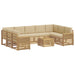 Set de canapele de exterior 10 pcs Alb și Bej 59 x 59 x 37 cm - WALTI WALTI