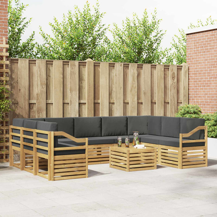 Set de canapele de exterior 8 pcs Alb și Antracit WALTI