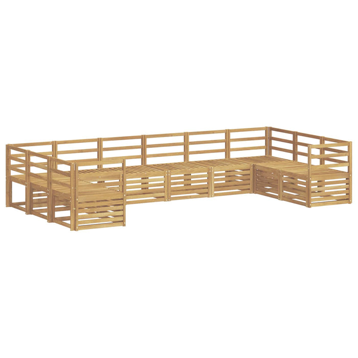 Set de canapele de exterior 10 pcs Alb 363 x 185,5 x 73 cm WALTI