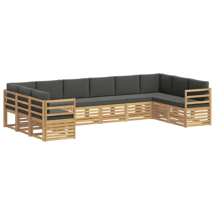 Set canapea sectională 10 pcs Alb și antracit WALTI