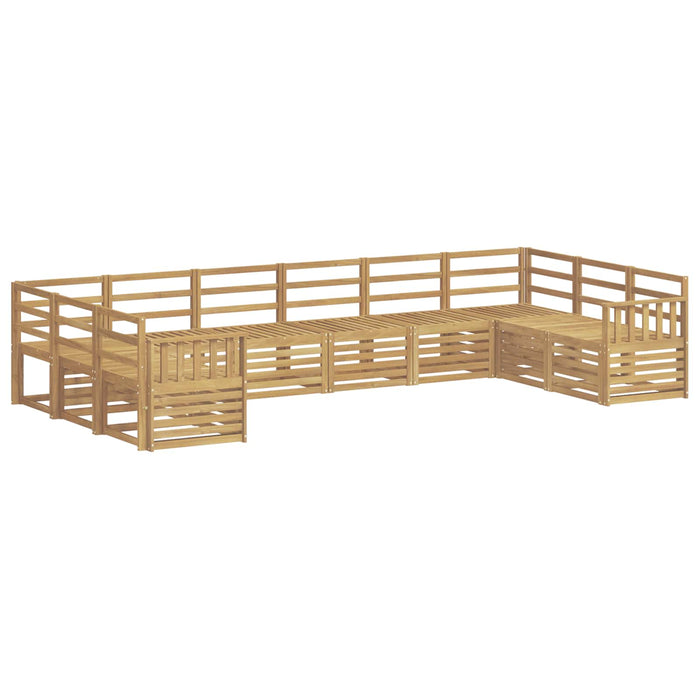 Set de canapele de exterior 10 pcs Alb 363 x 187,5 x 73 cm WALTI