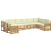 Set de canapele de exterior 10 pcs Alb și crem - WALTI WALTI