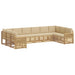 Set de canapele de exterior 10 pcs Alb și Bej - WALTI WALTI