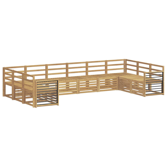 Set de canapele de exterior 10 pcs Alb 363 x 187,5 x 73 cm WALTI