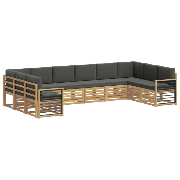 Set canapea sectională 10 pcs Alb și antracit WALTI