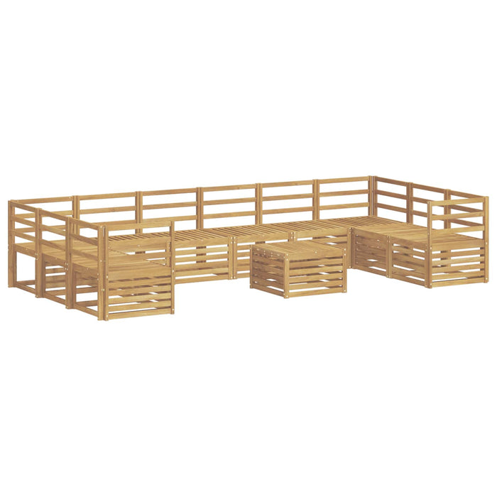 Set de canapele de exterior 11 pcs Alb 59 x 59 x 37 cm WALTI