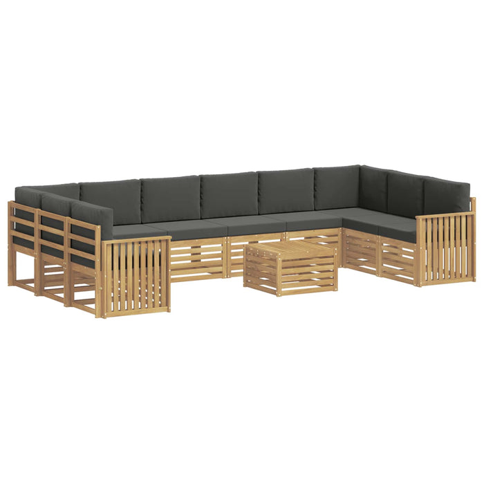 Set de canapele de exterior 11 pcs Alb și antracit WALTI