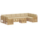 Set de canapele de exterior 11 pcs Alb și Bej 59 x 59 x 37 cm - WALTI WALTI