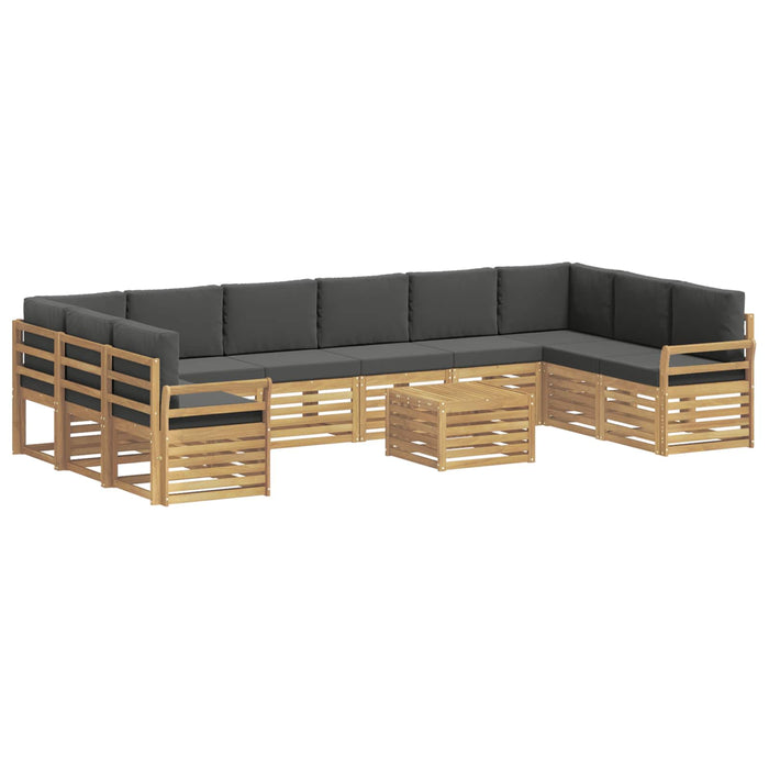 Set de canapele de exterior 11 pcs Alb și antracit - WALTI WALTI