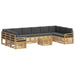 Set de canapele de exterior 11 pcs Alb și antracit - WALTI WALTI