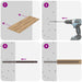 Suporturi pentru rafturi flotante 12 pcs Bej Ø12 x 190 mm Oțel - WALTI WALTI