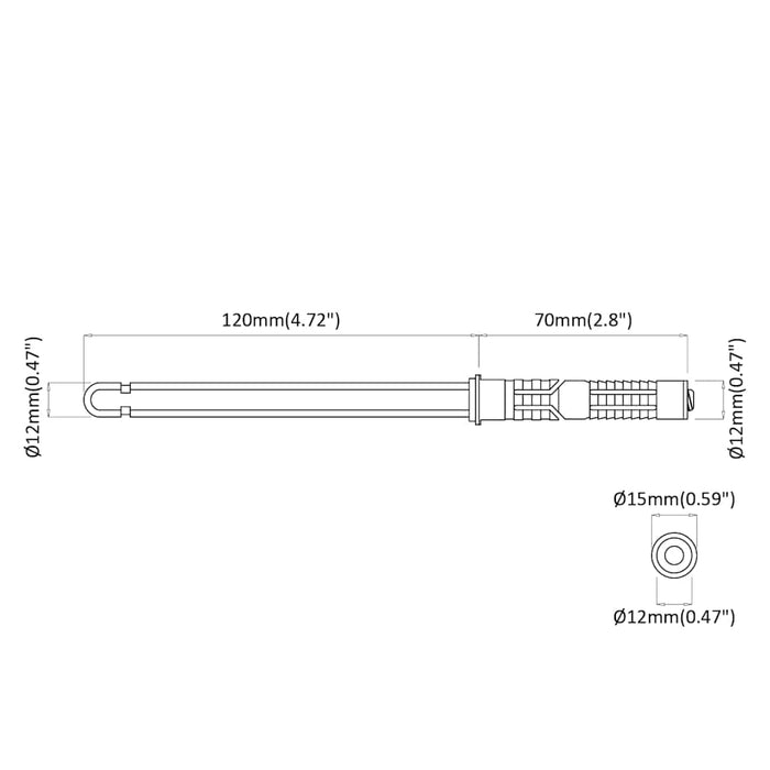 Suporturi pentru rafturi flotante 12 pcs Bej Ø12 x 190 mm Oțel - WALTI WALTI