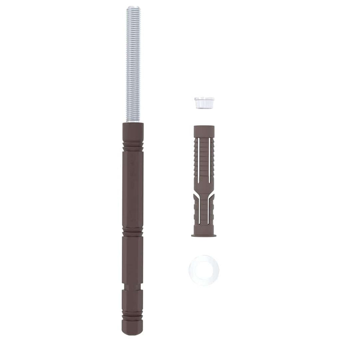 Suporturi pentru rafturi flotante 12 pcs Bej Ø14 x 210 mm Oțel - WALTI WALTI