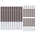 Suporturi pentru rafturi flotante 12 pcs Bej Ø14 x 210 mm Oțel - WALTI WALTI