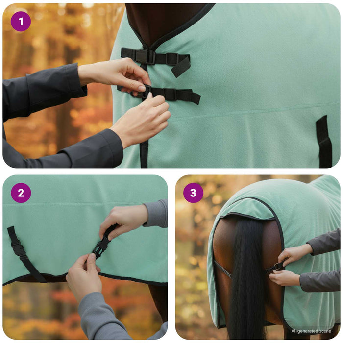 Pătură pentru cai Verde special Poliester - WALTI WALTI