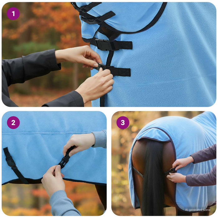Pătură pentru cai Aqua complet Poliester - WALTI WALTI