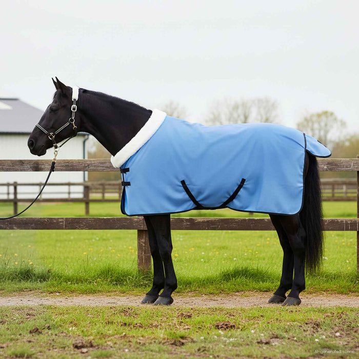 Pătură pentru cai Aqua complet 105 cm Fleece polar - WALTI WALTI