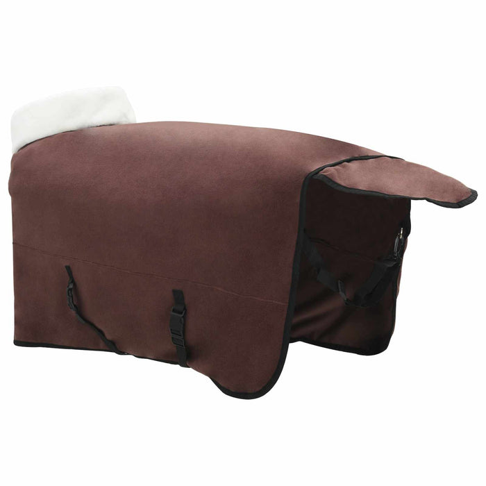 Pătură pentru cai Maro Întunecat Complet 155 cm Fleece polar - WALTI WALTI