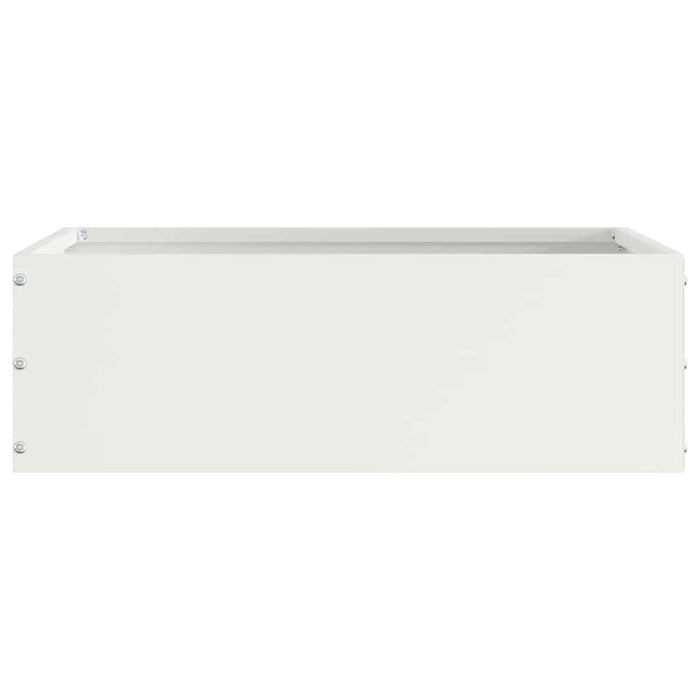 Margine pentru gazon Alb 40 x 40 x 13 cm Oțel - WALTI WALTI