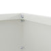 Margine pentru gazon 6 pcs Alb 40 x 40 x 13 cm Oțel - WALTI WALTI