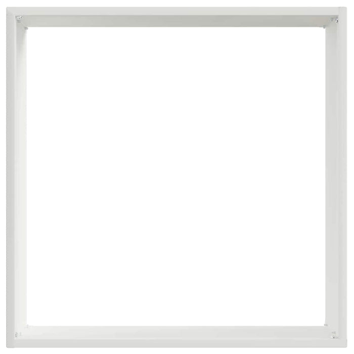 Margine pentru gazon 6 pcs Alb 40 x 40 x 13 cm Oțel - WALTI WALTI