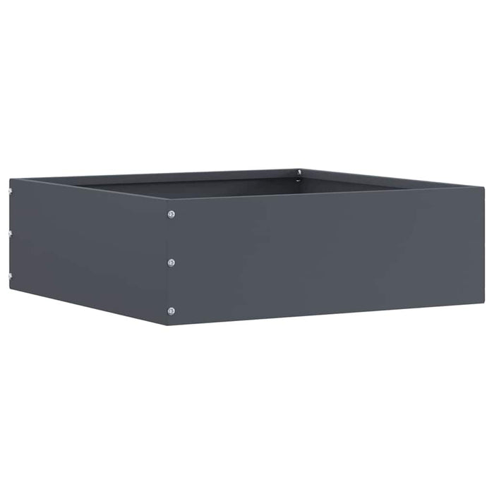 Margine pentru gazon 6 pcs Antracit 40 x 40 x 13 cm Oțel - WALTI WALTI