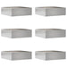 Margine pentru gazon 6 pcs Argintiu 40 x 40 x 13 cm - WALTI WALTI