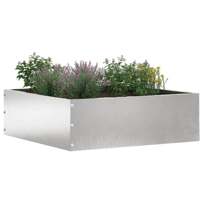 Margine pentru gazon 6 pcs Argintiu 40 x 40 x 13 cm - WALTI WALTI