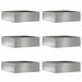 Margine pentru gazon 6 pcs Argintiu 40 x 40 x 13 cm - WALTI WALTI