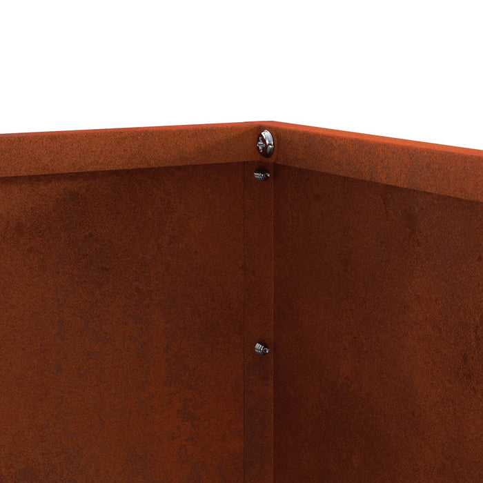 Margine pentru gazon 6 pcs Ruginit 40 x 40 x 13 cm - WALTI WALTI