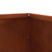 Margine pentru gazon 6 pcs Ruginit 40 x 40 x 13 cm - WALTI WALTI