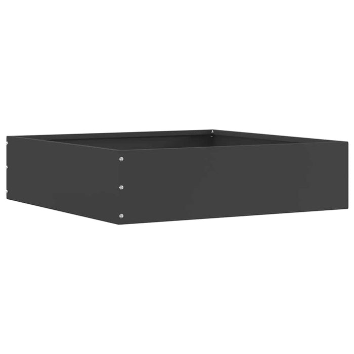 Margine pentru gazon Negru 50 x 50 x 13 cm Oțel - WALTI WALTI
