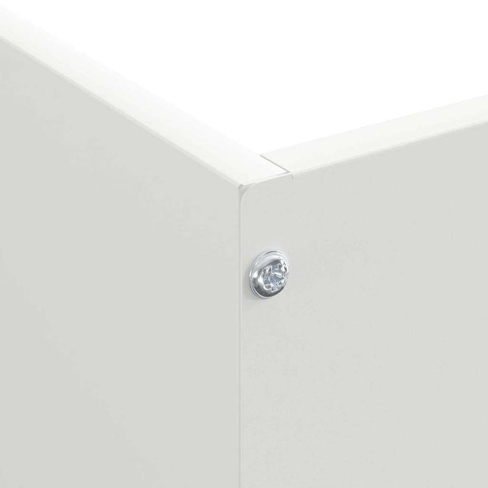 Margine pentru gazon Alb 50 x 50 x 13 cm Oțel - WALTI WALTI