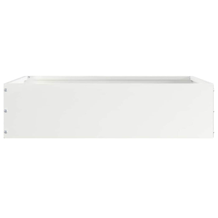 Margine pentru gazon Alb 50 x 50 x 13 cm Oțel - WALTI WALTI