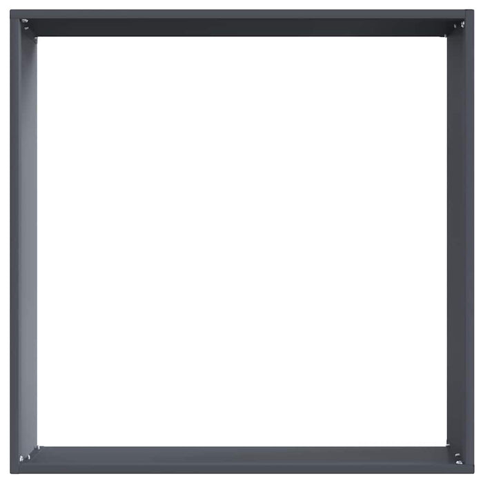 Margine pentru gazon 6 pcs Antracit 50 x 50 x 13 cm Oțel - WALTI WALTI