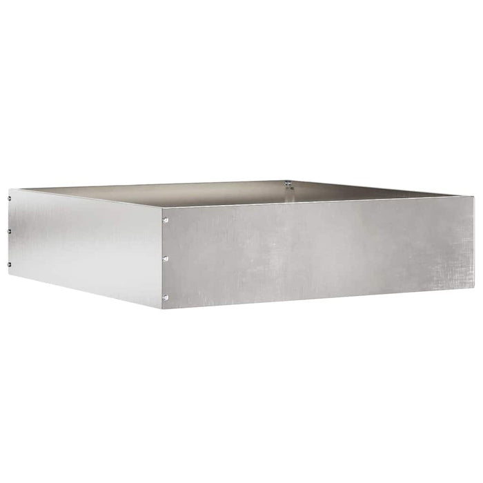 Margine pentru gazon Argintiu 50 x 50 x 13 cm Oţel inoxidabil - WALTI WALTI