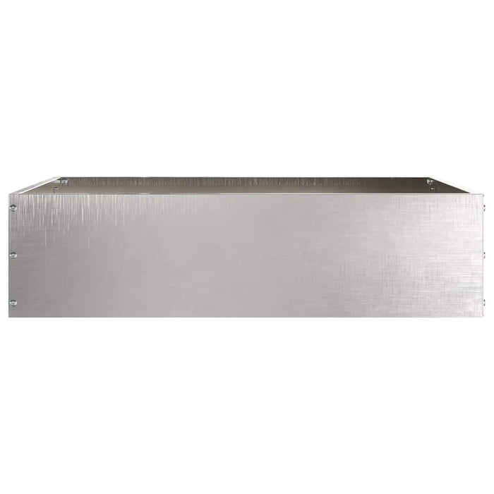 Margine pentru gazon Argintiu 50 x 50 x 13 cm Oţel inoxidabil - WALTI WALTI