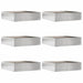 Margine pentru gazon 6 pcs Argintiu 50 x 50 x 13 cm - WALTI WALTI