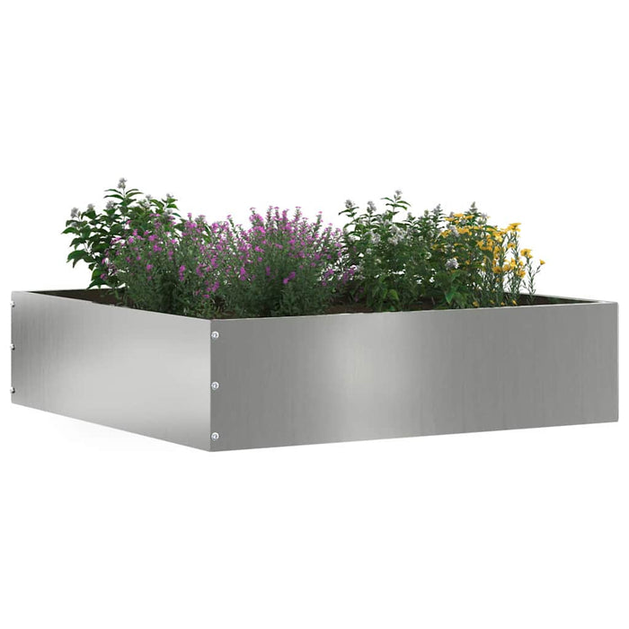 Margine pentru gazon Argintiu 50 x 50 x 13 cm Oțel Galvanizat - WALTI WALTI
