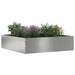 Margine pentru gazon Argintiu 50 x 50 x 13 cm Oțel Galvanizat - WALTI WALTI