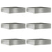 Margine pentru gazon 6 pcs Argintiu 50 x 50 x 13 cm - WALTI WALTI