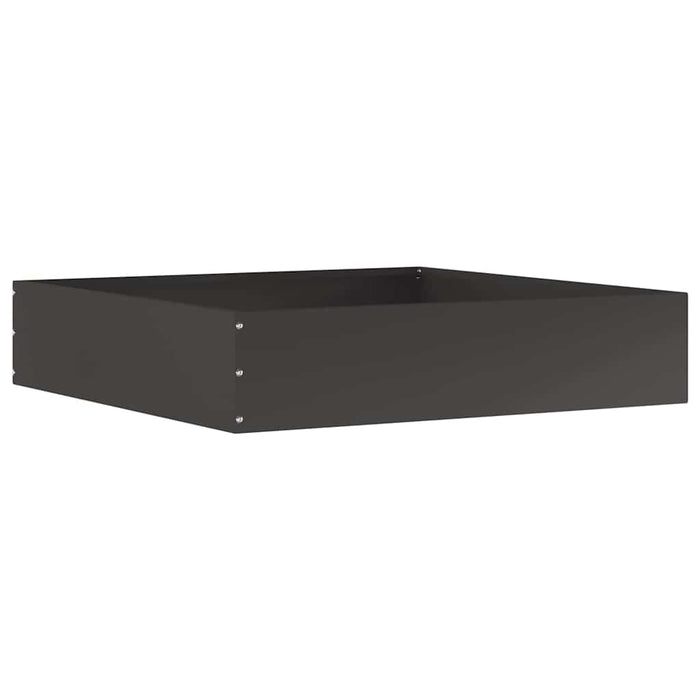 Margine pentru gazon Negru 60 x 60 x 13 cm Oțel - WALTI WALTI