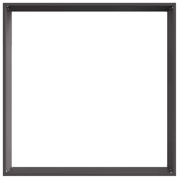 Margine pentru gazon Negru 60 x 60 x 13 cm Oțel - WALTI WALTI