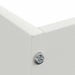 Margine pentru gazon 6 pcs Alb 60 x 60 x 13 cm Oțel - WALTI WALTI