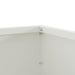 Margine pentru gazon 6 pcs Alb 60 x 60 x 13 cm Oțel - WALTI WALTI
