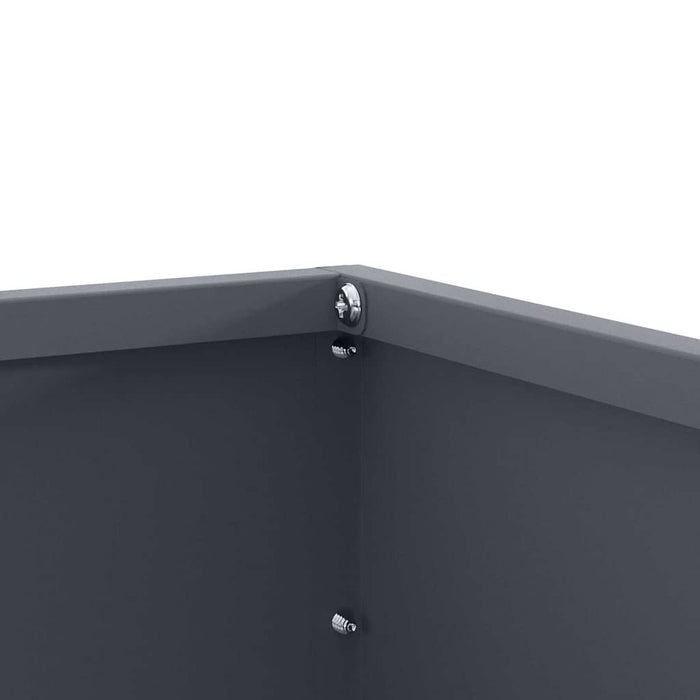 Margine pentru gazon Antracit 60 x 60 x 13 cm Oțel - WALTI WALTI