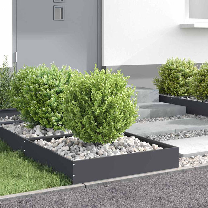 Margine pentru gazon Antracit 60 x 60 x 13 cm Oțel - WALTI WALTI