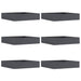 Margine pentru gazon 6 pcs Antracit 60 x 60 x 13 cm Oțel - WALTI WALTI