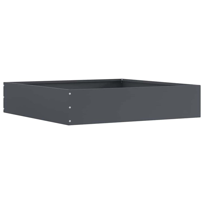 Margine pentru gazon 6 pcs Antracit 60 x 60 x 13 cm Oțel - WALTI WALTI
